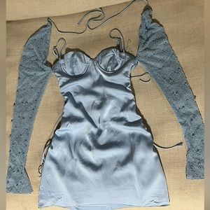 OhPolly Long Sleeve Embellished Dress